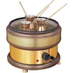 Χόβολη Johny 1500W 32x32x24 5cm μπρονζέ χρυσό Ελληνικής Κατασκευής c546339