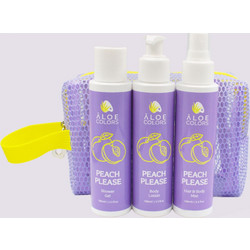 Aloe+ Colors Summer Bag Peach Please Shower Gel 100ml + Body Lotion 100ml + Hair & Body Mist 100ml