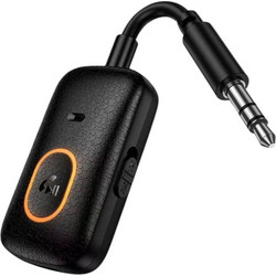 HOCO E151 Graceful Bluetooth Audio Transmitter & Receiver V5.4 με AUX 3.5mm, SD και Μικρόφωνο σε Μαύρο Μαύρο