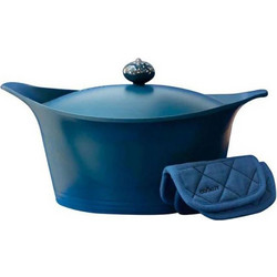 Κατσαρόλα Αντικολλητική Cocotte MJC33BC.1 33m 9lt Blueberry Blue Cookut 33cm Ατσάλι, Αλουμίνιο