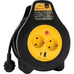 Technik Extension Reel Cord 10m Copper