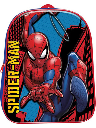 Justnote Spider-Man 3D Σχολική Τσάντα Πλάτης Νηπιαγωγείου Μπλε Κόκκινη 1000EVA31-1406