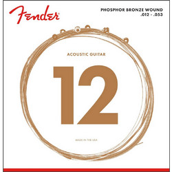 Fender 60L Σετ 6 Χορδές Ακουστικής Κιθάρας Phosphor Bronze 12-53"