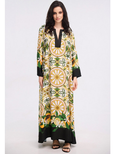 Halima Luxury Μάξι Καφτάνι Kaftan Amalfi | Eva Lingerie