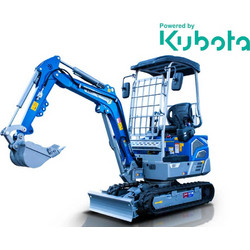 Μίνι τσαπάκι 2.1T, Kubota Diesel, με περιστροφή στην μπούμα, πτυσσόμενες ερπύστριες, πλαϊνούς μοχλούς χειρισμού και γραμμή σφύρας EB21-PRO