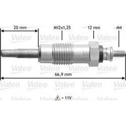 VALEO 345111 - VALEO SET 4 PCS ΠΡΟΘΕΡΜΑΝΣΗ