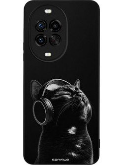 Sonique Men's Edition Back Cover Audio Kitten - Black (Huawei Nova 14 Pro 5G)