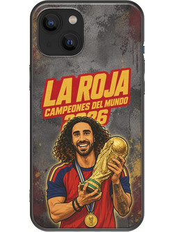 Θήκη La Roja Campeones del Mundo - Marc Cucurella iPhone 14 Plus Black TPU (Μαύρη Σιλικόνη)