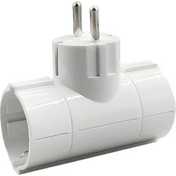 Πολύπριζο Ταφ Lamtech 2 Θέσεων White LAM023756