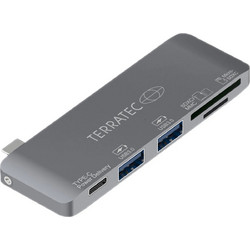 TerraTec Connect C7 Hub 2 Θυρών USB 3.2 με σύνδεση USB-C Γκρι 283005