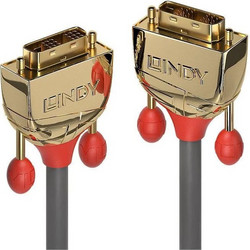 Lindy Cable DVI-D male - DVI-D male 15m Μαύρο (36216)