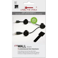Label The Cable Δεματικά Καλωδίων Πλαστικά σε Μαύρο χρώμα (10τμχ)