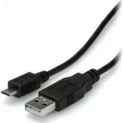 Equip Regular USB 2.0 to micro USB Cable Μαύρο 1m (128594)