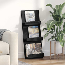 vidaXL Ράφι Περιοδικών Δρύς Sonoma 51x11x102 εκ Επεξεργασμένο Ξύλο - Μαύρη Οξυά 43 x 11 x 102 εκ Επεξεργασμένο Ξύλο