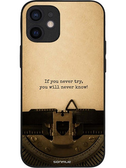 Sonique Men's Edition Back Cover Old Letter (iPhone 12 mini)