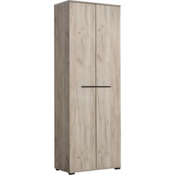 ΕΠΙΠΛΟ ΧΩΛ LORCA GREY OAK / ΜΑΥΡΟ 67x40x195εκ fxtr