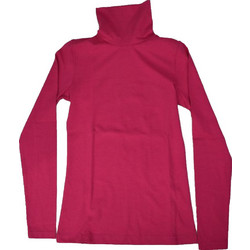 Paco & Co Basic Long Sleeve High-Neck Tee 2482816 Fuchsia