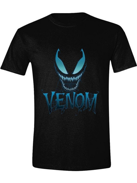 Marvel T-Shirt Venom Blue Web Face Size M