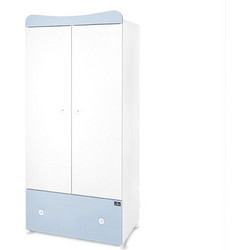 Παιδική Δίφυλλη Ντουλάπα EXCLUSIVE White-Baby Blue LORELLI 10170120039