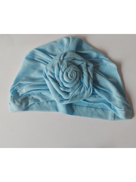 Bonjour Bebe Χειροποίητo Τουρμπάνι Κλειστό Σιέλ Kart10closeturbans