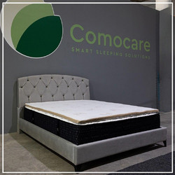 ComoCare Bamboo Ανώστρωμα Διπλό Memory Foam με Ίνες Μπαμπού, Αποσπώμενο Κάλυμμα & Λάστιχα Εφαρμογής 150x200x4cm 2ETOPBAMBOO4-150200 ref10300728