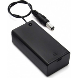 9V Battery Holder Box with DC Plug Cable