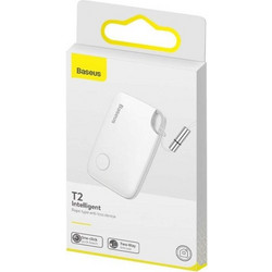 Baseus T2 Ropetype Anti-Lost Tracker Apple Find My / Google Find My Device White 1 Pack