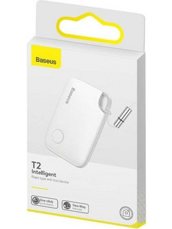 Baseus T2 Ropetype Anti-Lost Tracker Apple Find My / Google Find My Device White 1 Pack
