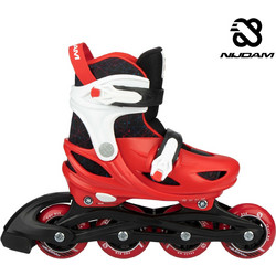 Nijdam Inline Rollers Παιδικά Μαύρα Κόκκινα N20AA07