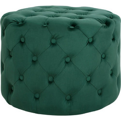 ΣΚΑΜΠΟ KASSIE ΚΥΠΑΡΙΣΣΙ ΒΕΛΟΥΔΟ ΤΥΠΟΥ CHESTERFIELD HM8406.03 Φ60x43Υ εκ