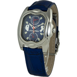 Chronotech Γυναικείο Ρολόι με Μπλε Δερμάτινο Λουράκι CT7220L-03