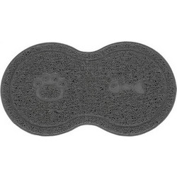 Purlov Χαλάκι για Μπολ Κατοικιδίων Dog/Cat Waterproof Double Bowl Mat 45x26x0.5cm