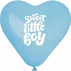 17" Μπαλόνι Καρδιά Sweet Little Boy (25 τεμ)