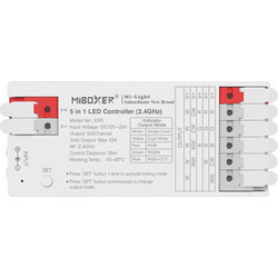 MiBoxer ER5 5in1 LED Controller 12/24V RF - Quick Connector - Max 288W - MONO/CCT/RGB/RGBW/RGBCCT