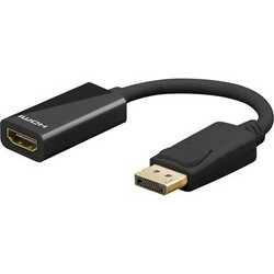 GOOBAY GOOBAY καλώδιο DisplayPort σε HDMI 67881, 4K/30Hz, 0.1m, μαύρο
