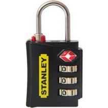 Stanley Λουκέτο Αποσκευών με Συνδυασμό 3 Ψηφίων 30mm Black - S742-054