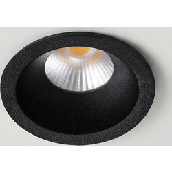 kelvo(R) DOT KLV-101-0299 Χωνευτό Φωτιστικό Downlight Σποτ LED 5W 625lm 38 AC 220-240V IP20 Θερμό Λευκό 2700K - Bridgelux COB Chip & TUV SUD Driver - Μαύρο Ματ - Μ4 x Π4 x Υ5.9cm / Q3.5cm