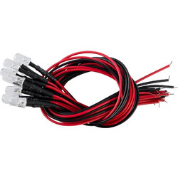 GLOBOSTAR DIODECHIP 73731 Δίοδος LED 0.3W 24lm 90 DC 12V Αδιάβροχο IP65 Θερμό Λευκό 2700K Dimmable - Μ0.5 x Π0.5 x Υ20cm - Πακέτο 10 Τεμαχίων