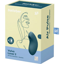 Satisfyer Vulva Lover 2 Air Pulse Vibrator Κλειτοριδικός Δονητής Μπλε
