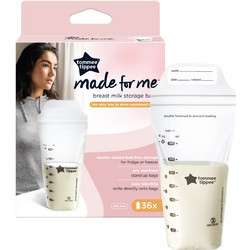Tommee Tippee Closer To Nature Σακουλάκια Αποθήκευσης Μητρικού Γάλακτος 350ml 36τμχ