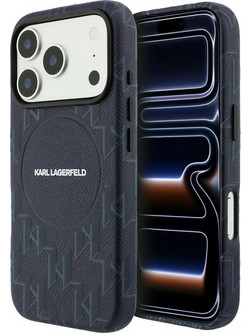 Karl Lagerfeld Monogram Logo Magsafe Θήκη Blue (iPhone 17 Pro / 18 Pro)
