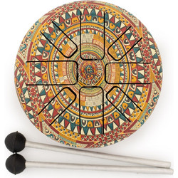 Small Hapi Drum Multi Coloured- 13x9cm