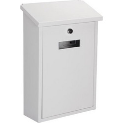 Perel Μεταλλικό Γραμματοκιβώτιο White BG10001