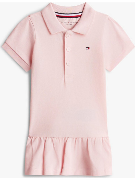 Tommy Hilfiger Βρεφικό φόρεμα Pique Polo Dress KN0KN02356 TH3 - Pink