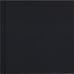 Νext βιβλίο εντυπώσεων-sketch book Silk μαύρο 80 λευκά φύλλα 120γρ. 23x23εκ