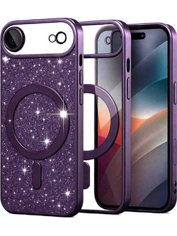 Techsuit Luxury Glitter MagSafe Θήκη Deep Purple (iPhone 17 Air)