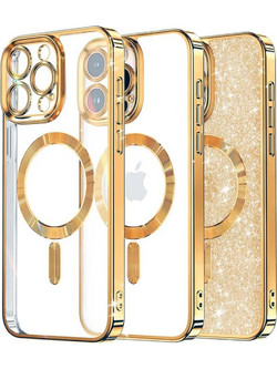 Techsuit Luxury Glitter MagSafe Θήκη Gold (iPhone 16 Pro)