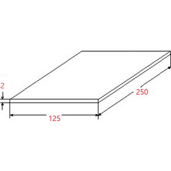 Φύλλο Λαμαρίνας Αλουμινίου 1250x2500x2mm άβαφο