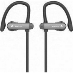 Ezra BW04 Ακουστικά Bluetooth In Ear Ανθεκτικά στο Νερό Grey Black