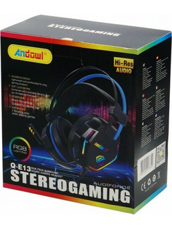 Andowl Q-E13 Gaming Headset Over Ear Black